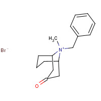 1126794-98-6 9-benzyl-9-methyl-9-azoniabicyclo[3.3.1]nonan-3-one;bromide chemical structure