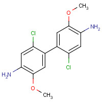 5855-70-9 4-(4-amino-2-chloro-5-methoxyphenyl)-5-chloro-2-methoxyaniline chemical structure
