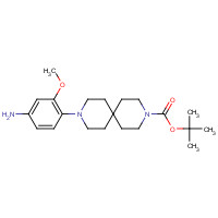 1453211-89-6 tert-butyl 9-(4-amino-2-methoxyphenyl)-3,9-diazaspiro[5.5]undecane-3-carboxylate chemical structure