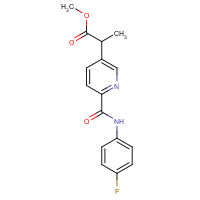 1419603-15-8 methyl 2-[6-[(4-fluorophenyl)carbamoyl]pyridin-3-yl]propanoate chemical structure