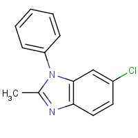 51011-13-3 6-chloro-2-methyl-1-phenylbenzimidazole chemical structure