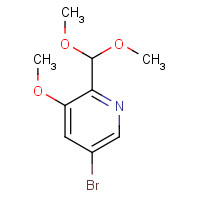1138443-86-3 5-bromo-2-(dimethoxymethyl)-3-methoxypyridine chemical structure