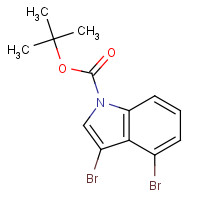 219943-38-1 tert-butyl 3,4-dibromoindole-1-carboxylate chemical structure