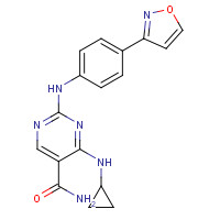 1198301-22-2 4-(cyclopropylamino)-2-[4-(1,2-oxazol-3-yl)anilino]pyrimidine-5-carboxamide chemical structure