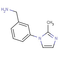 912569-62-1 [3-(2-methylimidazol-1-yl)phenyl]methanamine chemical structure
