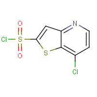 1211596-63-2 7-chlorothieno[3,2-b]pyridine-2-sulfonyl chloride chemical structure
