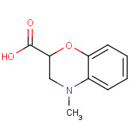 212578-38-6 4-methyl-2,3-dihydro-1,4-benzoxazine-2-carboxylic acid chemical structure