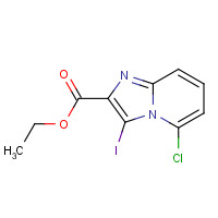 885271-45-4 ethyl 5-chloro-3-iodoimidazo[1,2-a]pyridine-2-carboxylate chemical structure