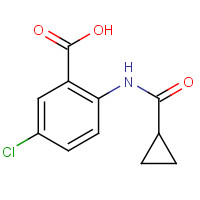 926234-00-6 5-chloro-2-(cyclopropanecarbonylamino)benzoic acid chemical structure