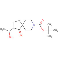 849203-23-2 tert-butyl 3-(1-hydroxyethyl)-4-oxo-8-azaspiro[4.5]decane-8-carboxylate chemical structure