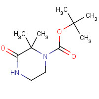 1104383-06-3 tert-butyl 2,2-dimethyl-3-oxopiperazine-1-carboxylate chemical structure