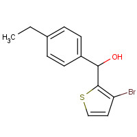 842135-70-0 (3-bromothiophen-2-yl)-(4-ethylphenyl)methanol chemical structure