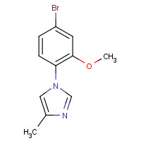 870838-56-5 1-(4-bromo-2-methoxyphenyl)-4-methylimidazole chemical structure