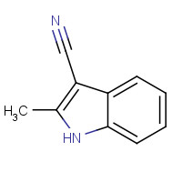 51072-83-4 2-methyl-1H-indole-3-carbonitrile chemical structure