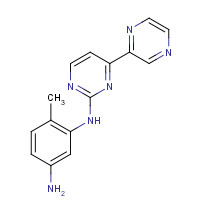 641615-38-5 4-methyl-3-N-(4-pyrazin-2-ylpyrimidin-2-yl)benzene-1,3-diamine chemical structure