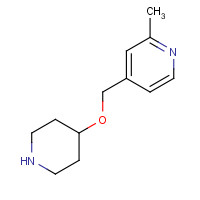 1400765-03-8 2-methyl-4-(piperidin-4-yloxymethyl)pyridine chemical structure