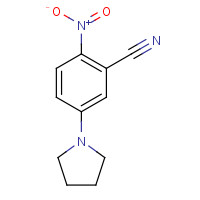 733806-20-7 2-nitro-5-pyrrolidin-1-ylbenzonitrile chemical structure