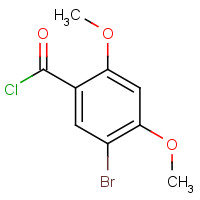 96901-91-6 5-bromo-2,4-dimethoxybenzoyl chloride chemical structure