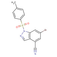 1245464-56-5 6-bromo-1-(4-methylphenyl)sulfonylindazole-4-carbonitrile chemical structure