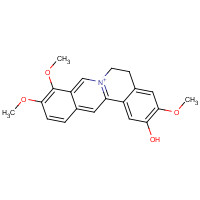 3621-36-1 3,9,10-trimethoxy-5,6-dihydroisoquinolino[2,1-b]isoquinolin-7-ium-2-ol chemical structure