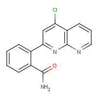 1323919-42-1 2-(4-chloro-1,8-naphthyridin-2-yl)benzamide chemical structure