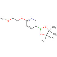 1257553-79-9 2-(2-methoxyethoxy)-5-(4,4,5,5-tetramethyl-1,3,2-dioxaborolan-2-yl)pyridine chemical structure