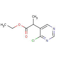 1190392-38-1 ethyl 2-(4-chloropyrimidin-5-yl)propanoate chemical structure