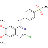 1424336-75-3 2-chloro-6,7-dimethoxy-N-(4-methylsulfonylphenyl)quinazolin-4-amine chemical structure