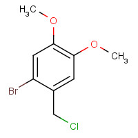 54370-01-3 1-bromo-2-(chloromethyl)-4,5-dimethoxybenzene chemical structure