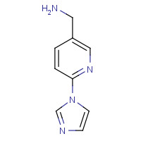 914637-08-4 (6-imidazol-1-ylpyridin-3-yl)methanamine chemical structure