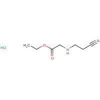 1081523-75-2 ethyl 2-(2-cyanoethylamino)acetate;hydrochloride chemical structure