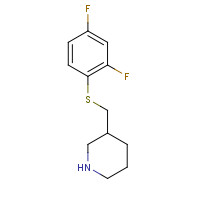 1249816-32-7 3-[(2,4-difluorophenyl)sulfanylmethyl]piperidine chemical structure
