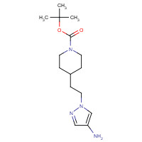 1029413-43-1 tert-butyl 4-[2-(4-aminopyrazol-1-yl)ethyl]piperidine-1-carboxylate chemical structure