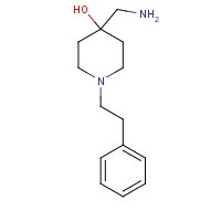 23808-42-6 4-(aminomethyl)-1-(2-phenylethyl)piperidin-4-ol chemical structure