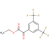 402568-10-9 ethyl 2-[3,5-bis(trifluoromethyl)phenyl]-2-oxoacetate chemical structure