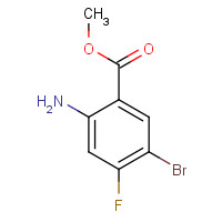 1314987-34-2 methyl 2-amino-5-bromo-4-fluorobenzoate chemical structure
