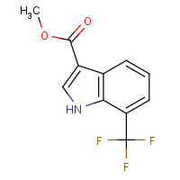155134-38-6 methyl 7-(trifluoromethyl)-1H-indole-3-carboxylate chemical structure