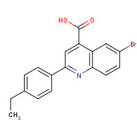 350998-45-7 6-bromo-2-(4-ethylphenyl)quinoline-4-carboxylic acid chemical structure