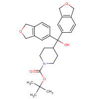 1460035-27-1 tert-butyl 4-[bis(1,3-dihydro-2-benzofuran-5-yl)-hydroxymethyl]piperidine-1-carboxylate chemical structure