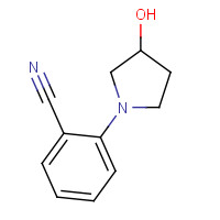 218610-63-0 2-(3-hydroxypyrrolidin-1-yl)benzonitrile chemical structure