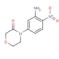 1261222-07-4 4-(3-amino-4-nitrophenyl)morpholin-3-one chemical structure