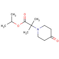 1018815-99-0 propan-2-yl 2-methyl-2-(4-oxopiperidin-1-yl)propanoate chemical structure