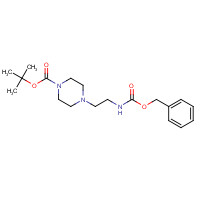 302557-32-0 tert-butyl 4-[2-(phenylmethoxycarbonylamino)ethyl]piperazine-1-carboxylate chemical structure