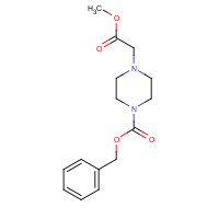 1357923-30-8 benzyl 4-(2-methoxy-2-oxoethyl)piperazine-1-carboxylate chemical structure