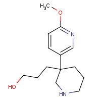 1046834-18-7 3-[3-(6-methoxypyridin-3-yl)piperidin-3-yl]propan-1-ol chemical structure