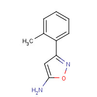 86685-96-3 3-(2-methylphenyl)-1,2-oxazol-5-amine chemical structure