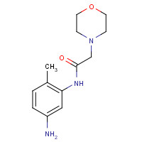 436095-69-1 N-(5-amino-2-methylphenyl)-2-morpholin-4-ylacetamide chemical structure