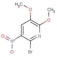 79491-48-8 2-bromo-5,6-dimethoxy-3-nitropyridine chemical structure