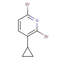 1430329-84-2 2,6-dibromo-3-cyclopropylpyridine chemical structure