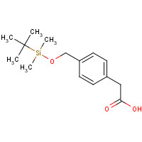 886363-54-8 2-[4-[[tert-butyl(dimethyl)silyl]oxymethyl]phenyl]acetic acid chemical structure